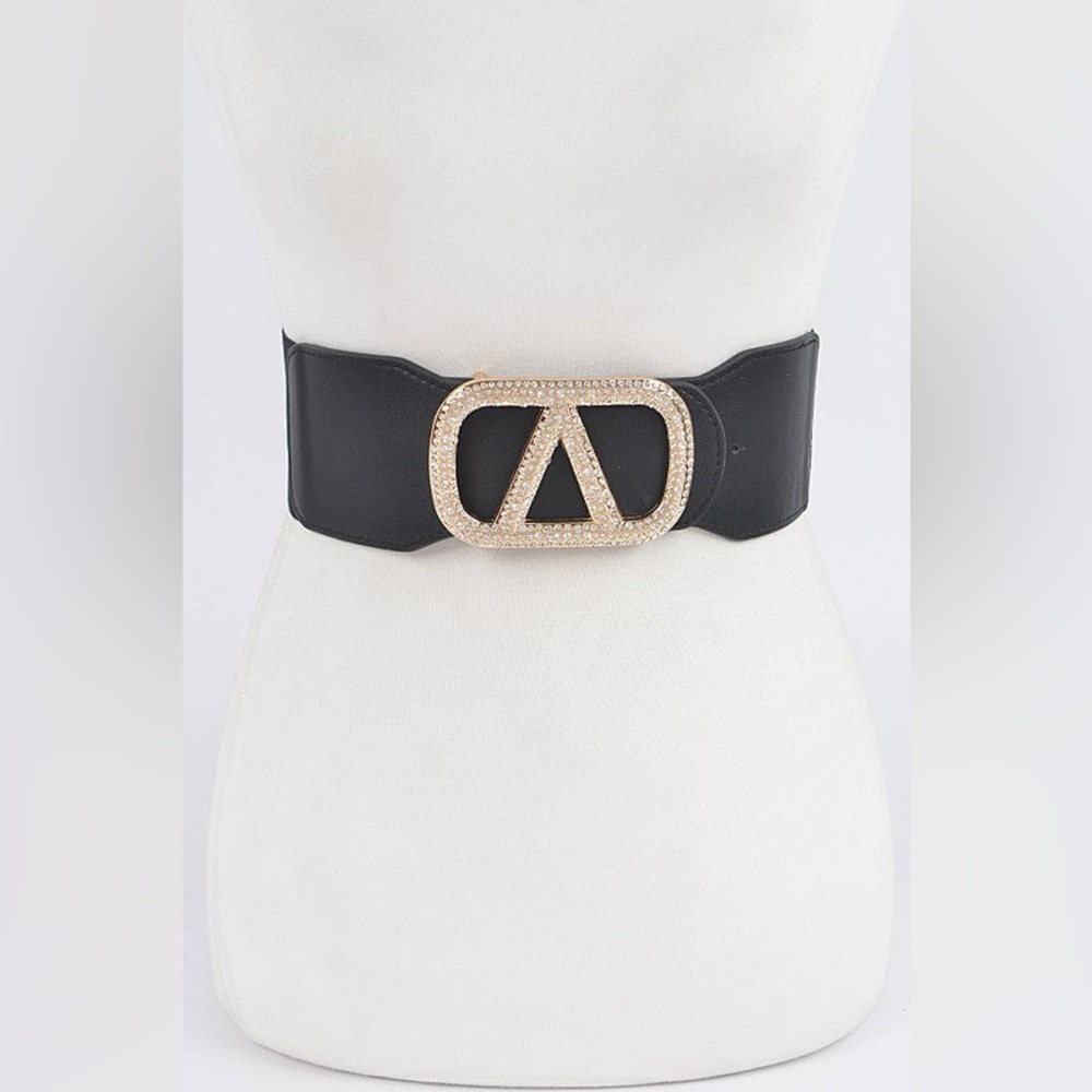 Crystal V Buckle Belt